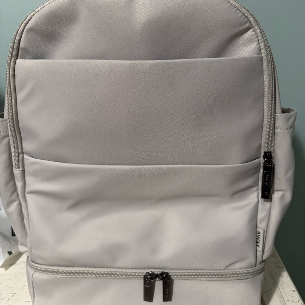 Away Double Diaper Backpack, cloud grey